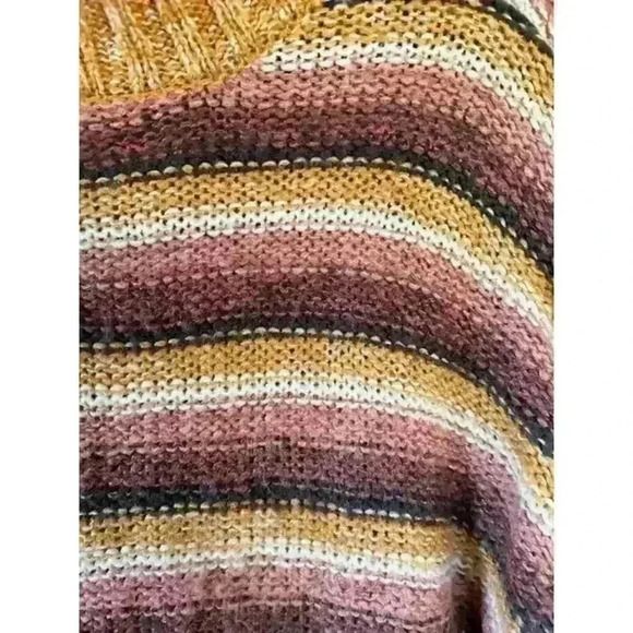 Pink Republic Multicolored Striped Sweater, Size Medium - Picture 4 of 5